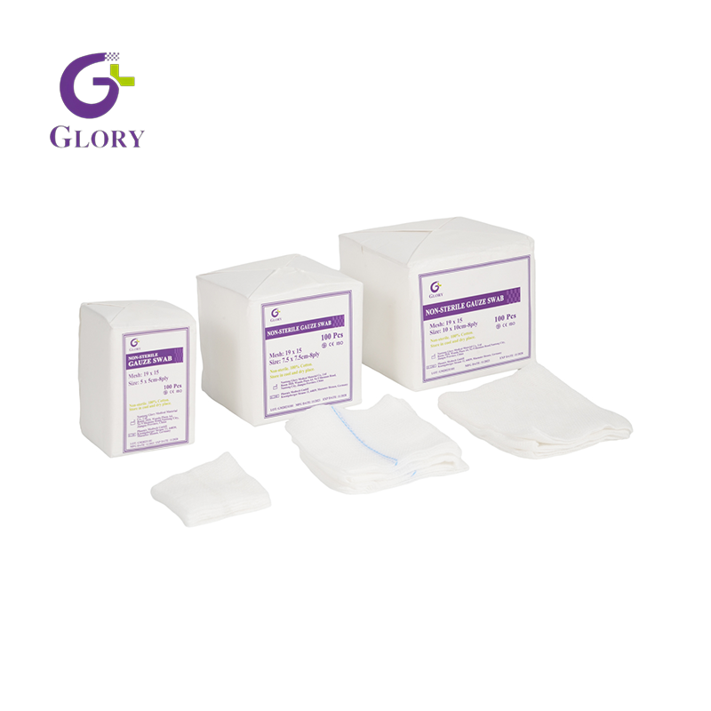 Hisopos de gasa estériles desechables