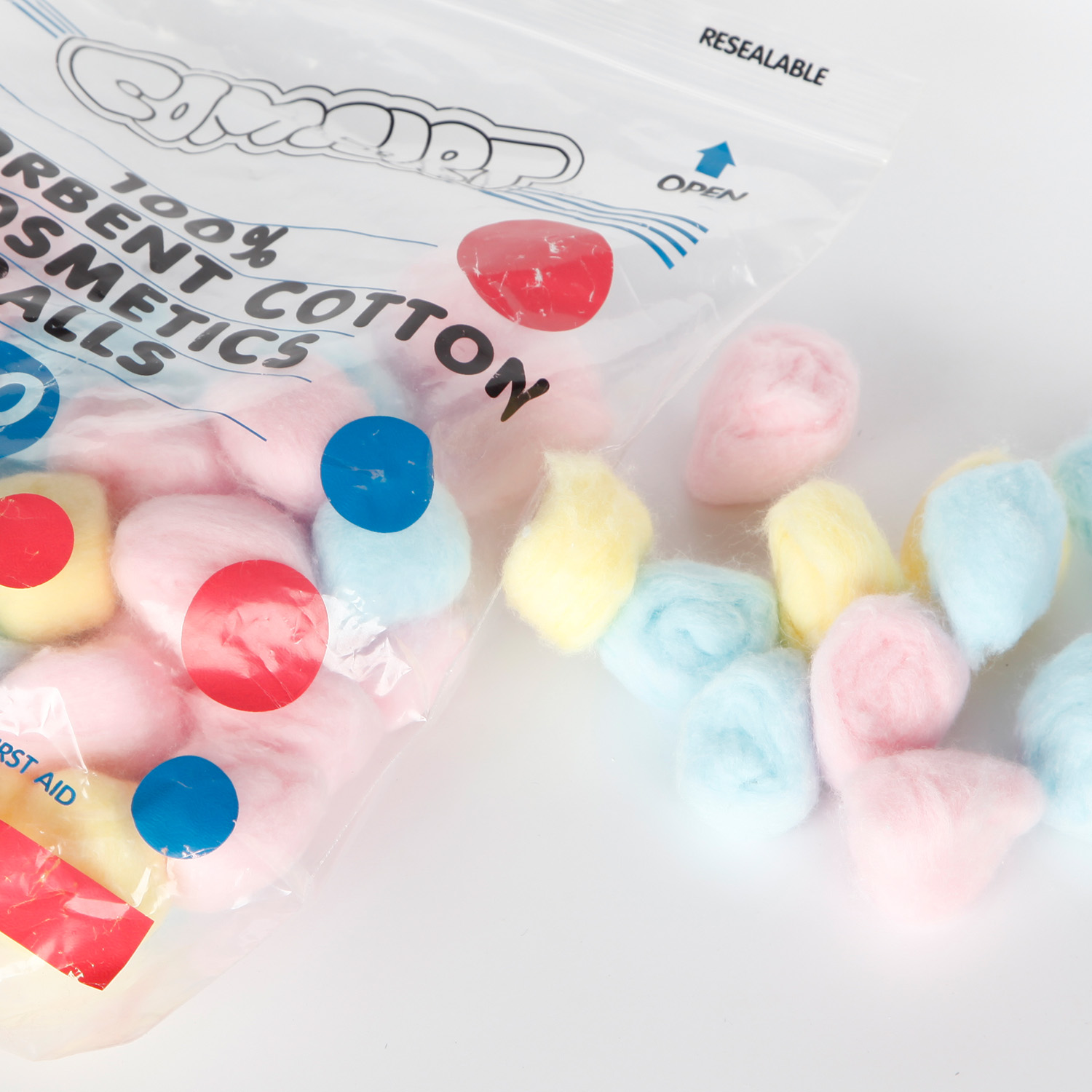  Bola de algodón absorbente para el cuidado de la limpieza