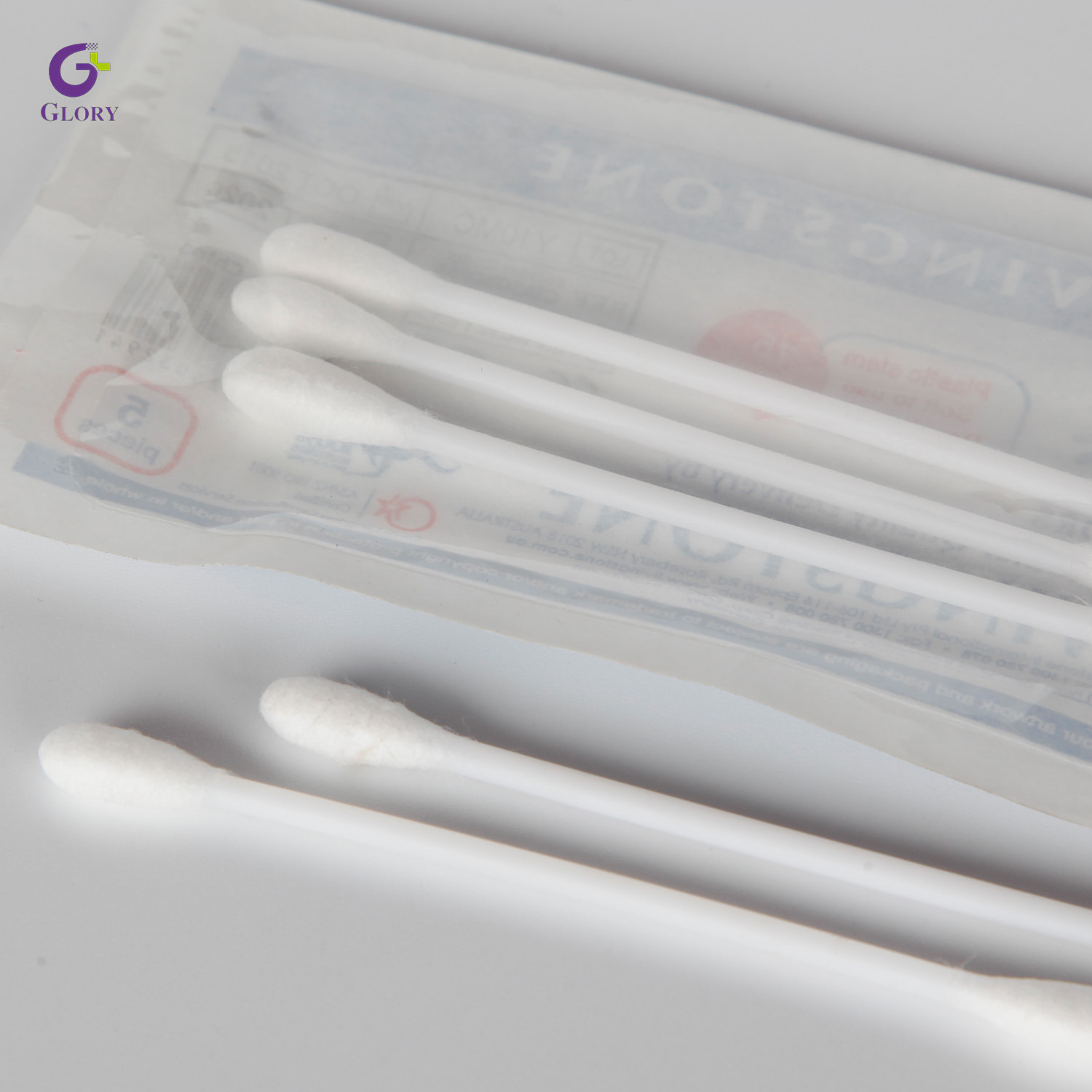 Aplicador de algodón estéril disponible de los hisopos de algodón de Qtips de madera