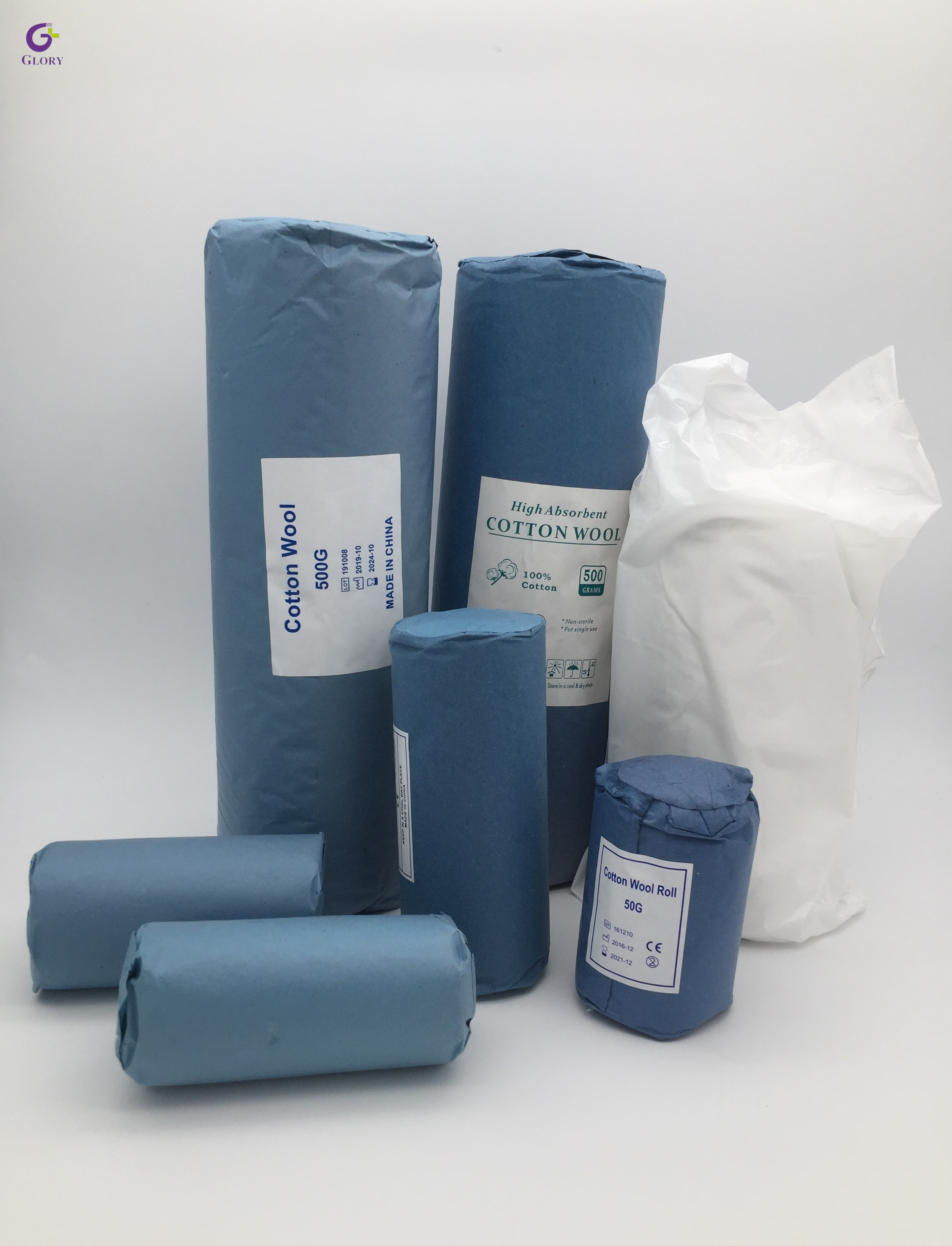 Rollo de algodón médico altamente absorbente para una limpieza y vendaje eficientes 