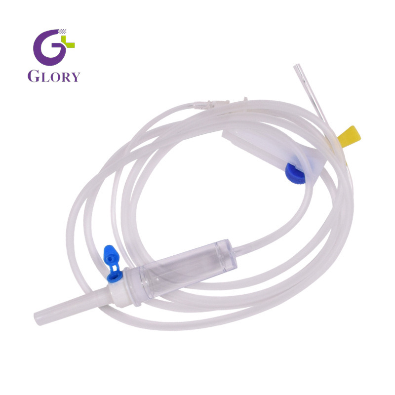 Equipo de infusión desechable estéril, equipo de infusión intravenosa médica con regulador de flujo y filtro de precisión de 0,2 μm para uso clínico hospitalario