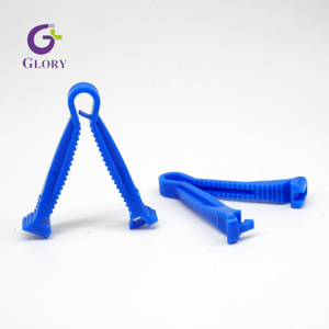 Abrazadera de cordón umbilical desechable, cortadora de cordón umbilical de plástico estéril de grado médico Abrazadera de cordón neonatal antideslizante segura para uso hospitalario obstétrico y clínico