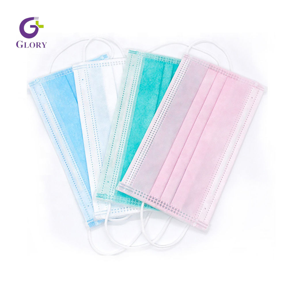Mascarilla desechable no tejida, mascarilla protectora transpirable de 3 capas, impermeable, a prueba de polvo, hipoalergénica para uso médico y personal diario