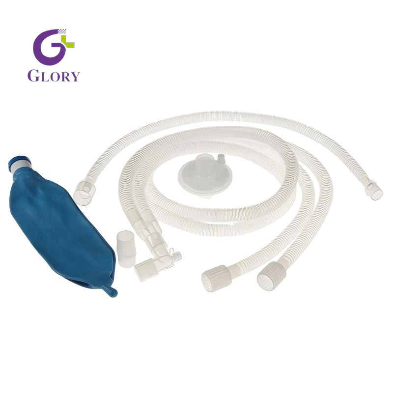 Circuito de respiración corrugado desechable, tubo de respiración de anestesia médica estéril para máquina de anestesia con ventilador