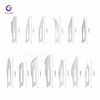Cuchillas quirúrgicas desechables, cuchillas de bisturí estériles de acero inoxidable y de carbono para hospitales, clínicas y laboratorios