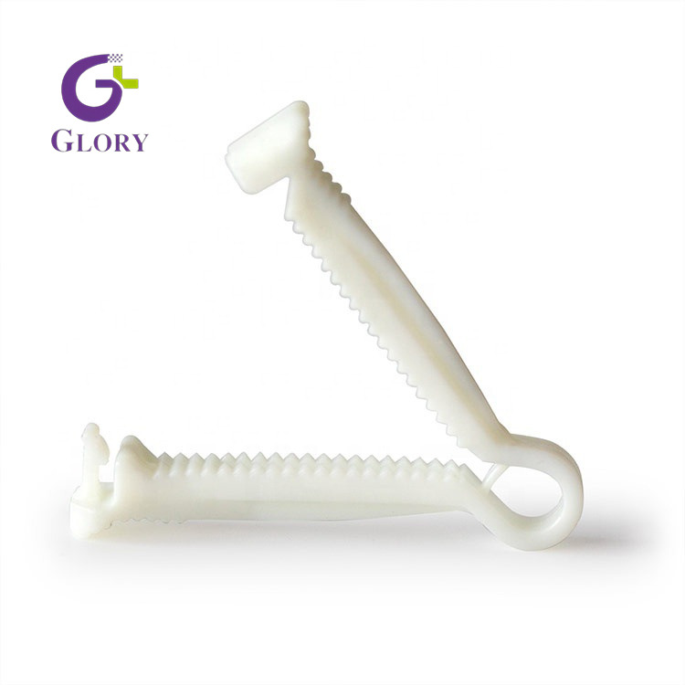 Abrazadera de cordón umbilical desechable, cortadora de cordón umbilical de plástico estéril de grado médico Abrazadera de cordón neonatal antideslizante segura para uso hospitalario obstétrico y clínico