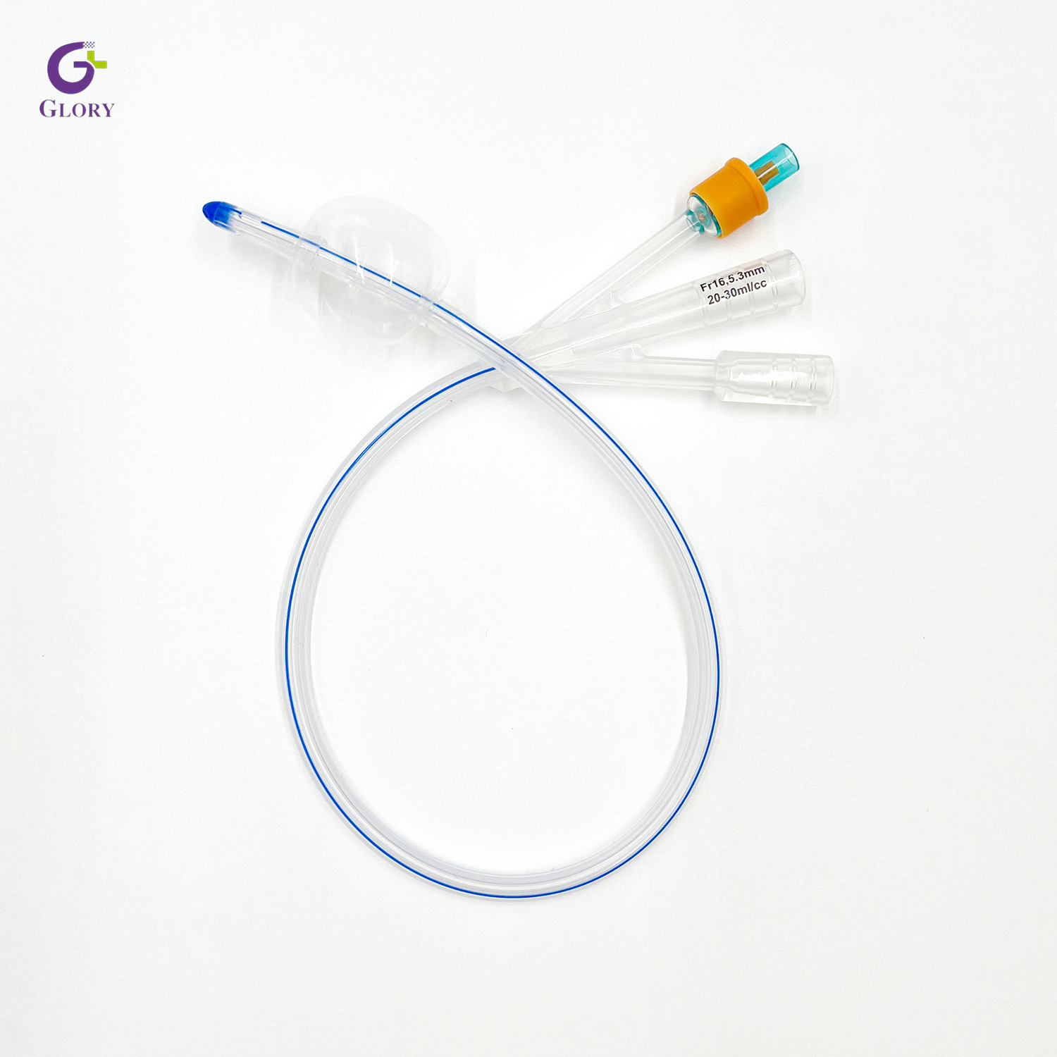 El catéter de Foley de silicona estéril disponible mide 6Fr-26Fr para uso clínico